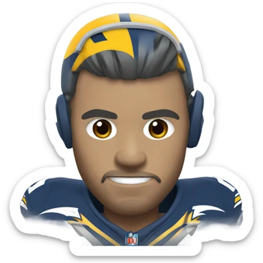 Chargers Boltman sticker