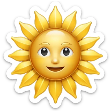 Verified badge with the body of a Sun ☀️ sticker