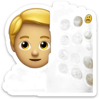 un hacker qui fais chut sticker