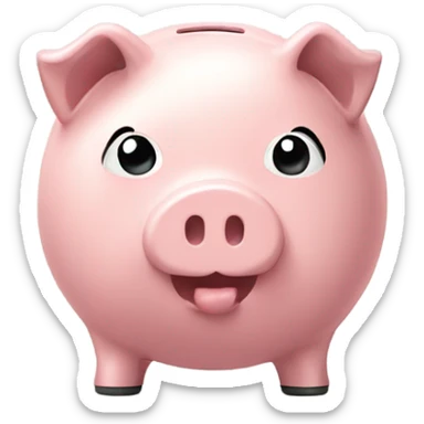 cute piggy bank sticker
