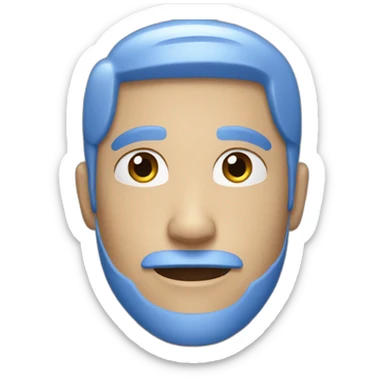 iphone 12 Blue ios style sticker