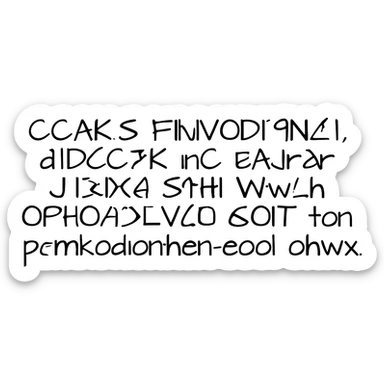 Greek Alphabet writing sticker