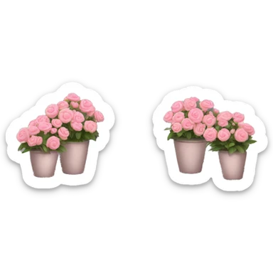 pink flower boutique sticker