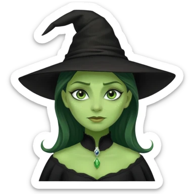 wicked elphaba sticker