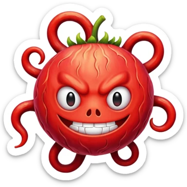 One piece luffy devil feuit sticker