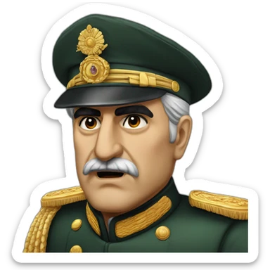 mohamad reza shah angry sticker