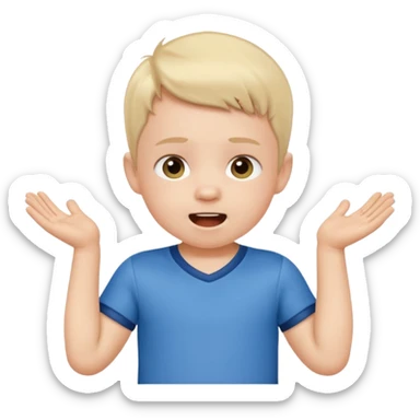 A toddler with a tiny jersey shirt, adorable enthusiasm sticker