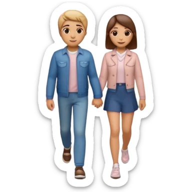 3D emoji-style of two roads merging into one 💞, with cherry blossoms 🌸, floating hearts 💕, soft sunset sky 🌅, and a couple walking hand-in-hand 👩‍❤️‍👨. Romantic and aesthetic vibe sticker