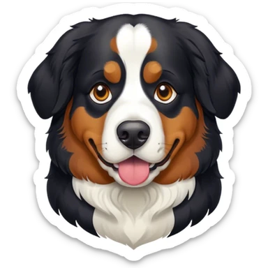 Bernese mountain dog banker sticker