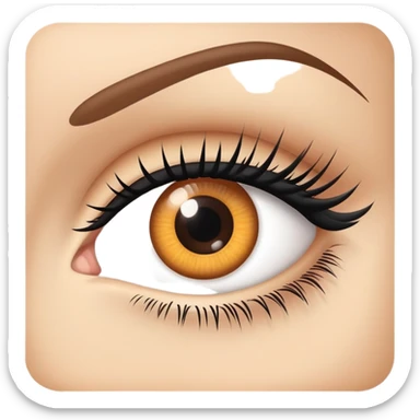 Eye with eyelashes sticker