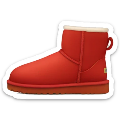 Red Ugg  sticker