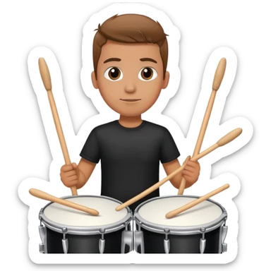 Drummer on stage  sticker