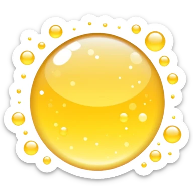 Generate a high-quality 3D cartoon-style emoji of yellow sparkles, shimmering and glittering effect, scattered randomly, smooth gradient colors, rounded and cute appearance, no human faces or objects, simple white background, high-resolution.

 sticker