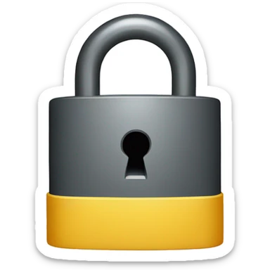 Data Privacy lock  sticker