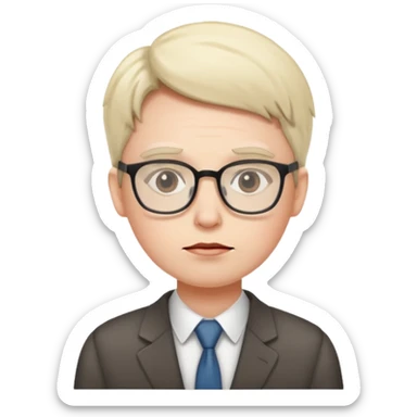 bored office worker sticker