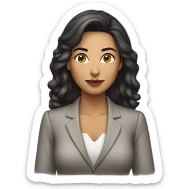 Mulher morena Secretária executiva sticker