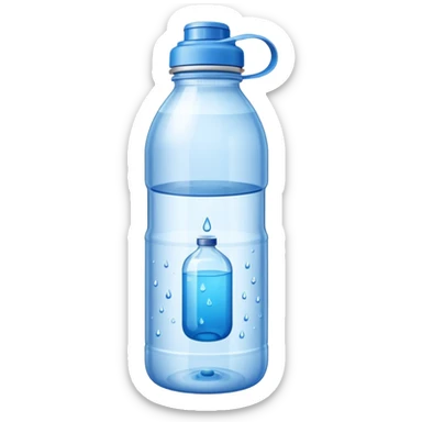 Store bought Water bottle with label sticker