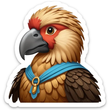Create a Merchant and Condor fusion emoji sticker