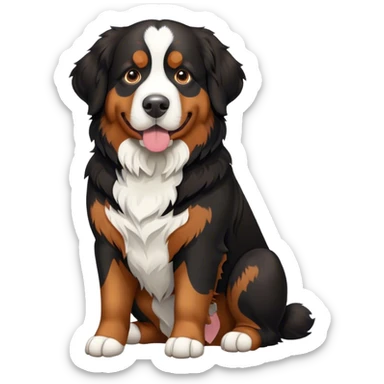 Chien de race bouvier bernois  sticker
