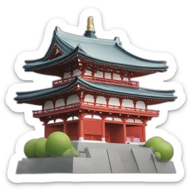 japan monument sticker