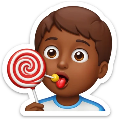 Tongue Licking lollipop sticker