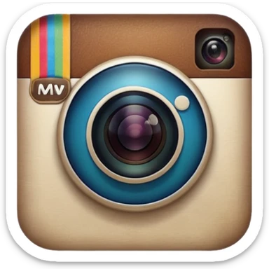 Yıldız şeklinde instagram mavi tikki sticker