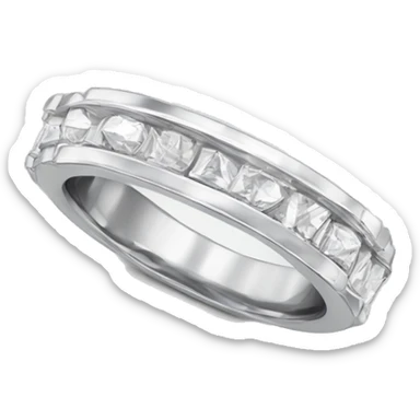 marquis diamond silver band sticker