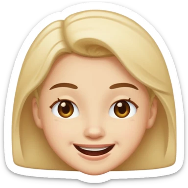 winking face with playful expression sticker