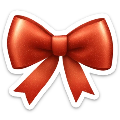 christmas bow sticker