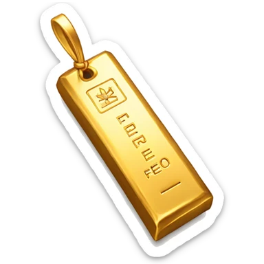 gold bar with a tag that says "FREE" sticker