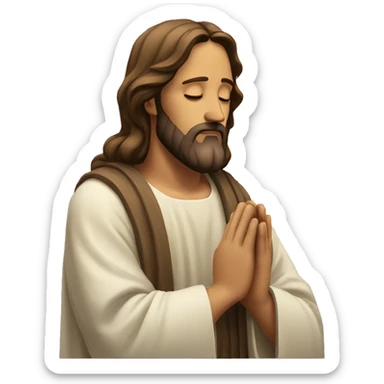 Jesus praying sticker