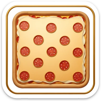 square pizza sticker