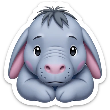 sad eeyore sticker