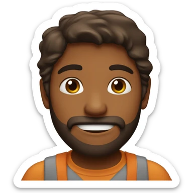 Corazón marrón  sticker