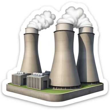 realistic nuclear power plant sticker