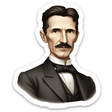 Nikola Tesla sticker