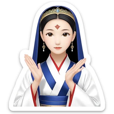 一个长发的女生手上拿着很多seventeen的专辑多到要跌到地上了 sticker