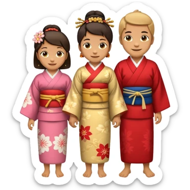 japan family sticker