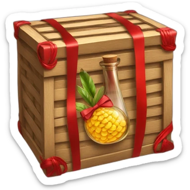 exotic oils a in a braided box with a red ribbon sticker