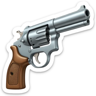 Mouth open with gun on it sticker