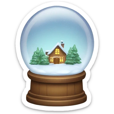 snow globe sticker