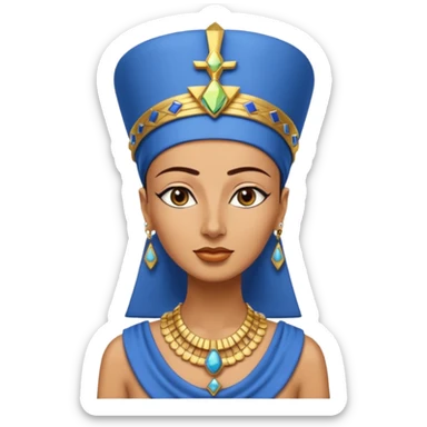 Bust of Nefertiti sticker