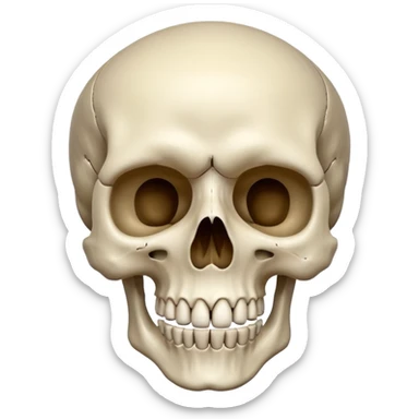 Skull with 🖕✌️ sticker