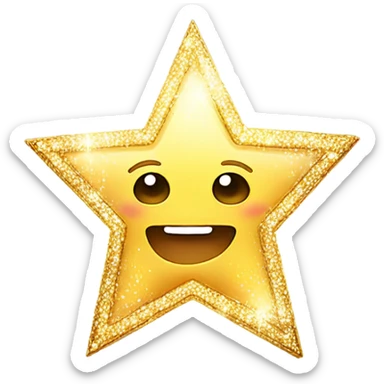Sparkles star  sticker