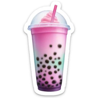 Bubble tea sticker