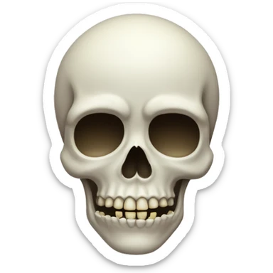 Classic skull with tears sticker