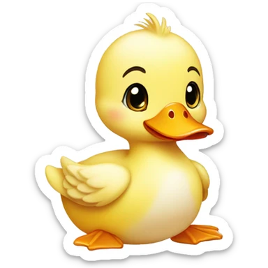 baby duck sticker
