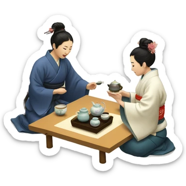 Tea ceremony sticker