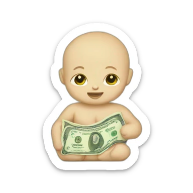 babies money sticker