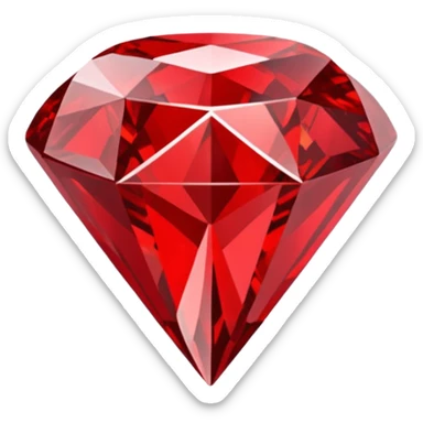 Red diamond emoji that i can use in writing sticker